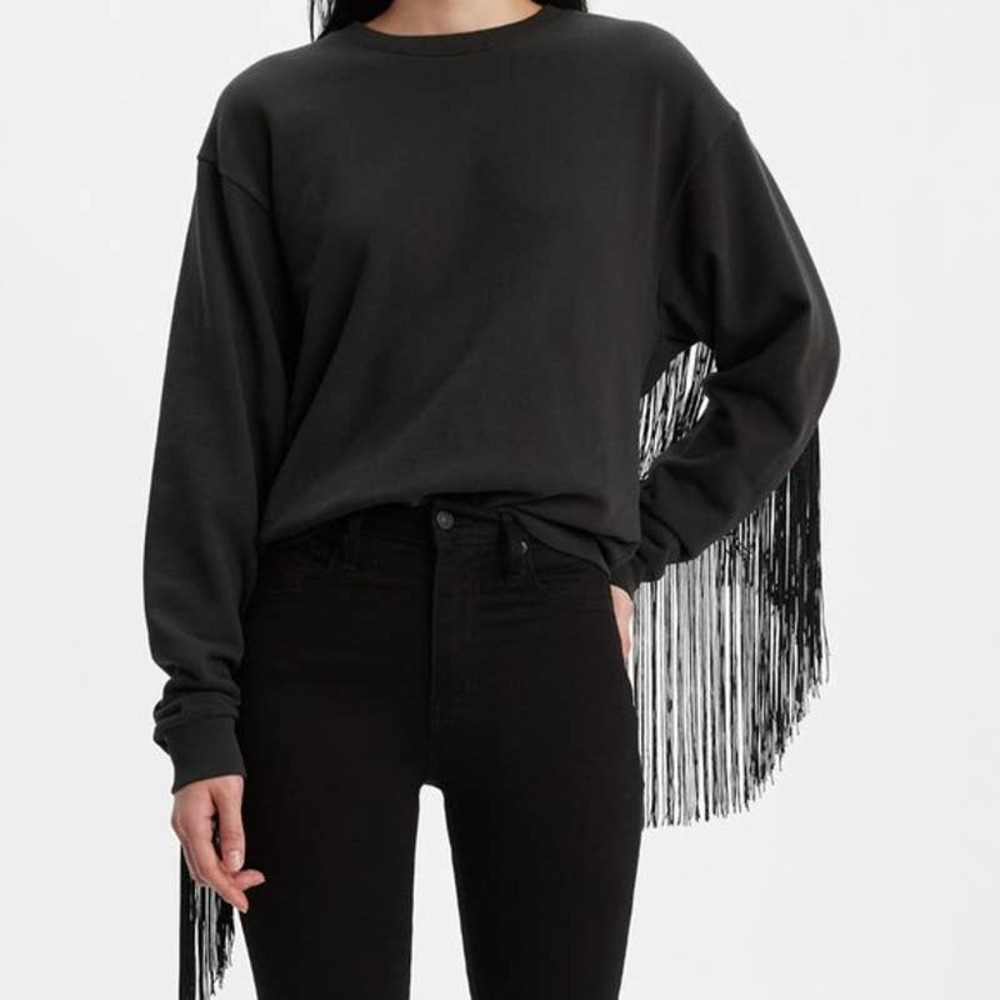 LEVI'S Ashley Western Fringe Crew Sweatshirt